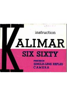Kalimar 6/60 manual. Camera Instructions.